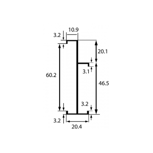 P400/09X 6,0м. Двутавр 60x40 (60 м/п в упаковке)